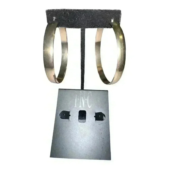 I.N.C. International Concepts Gold Tone Hoop Earrings - Picture 2 of 6